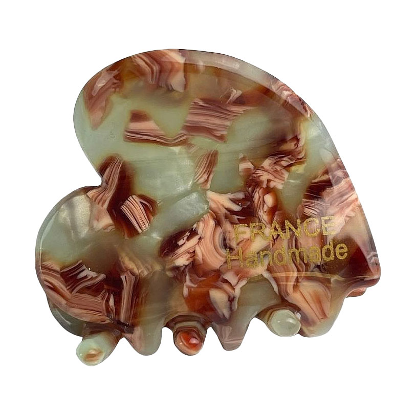 Заколка для волосся Chacott France Hair Clip Heart Marble-Green, 3.5*3 см, 1 шт
